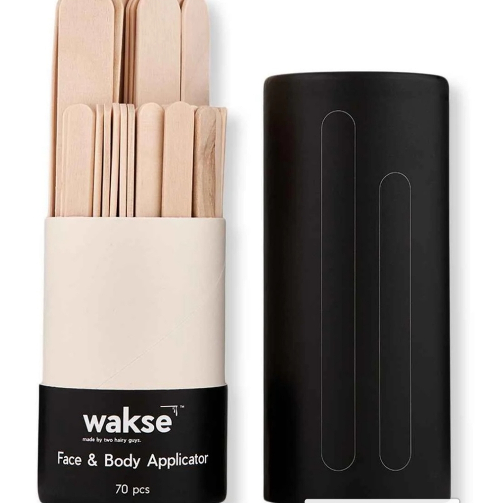70 pcs Wakse Face & Body Applicator & Wakse Reusable Melting Pot Black
